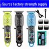 High-Power Transparent Hair Clipper Electric Trimmer for Professional Salon Use
