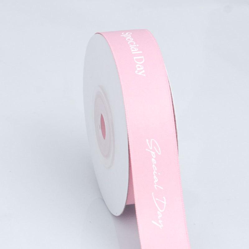 Elegantes Alphabet Doppelseitiges Mattes Polyesterband Mattes Kuchenband Blumenkopfschmuck Handtasche Einfarbiges Band Dekoration Heimdekoration