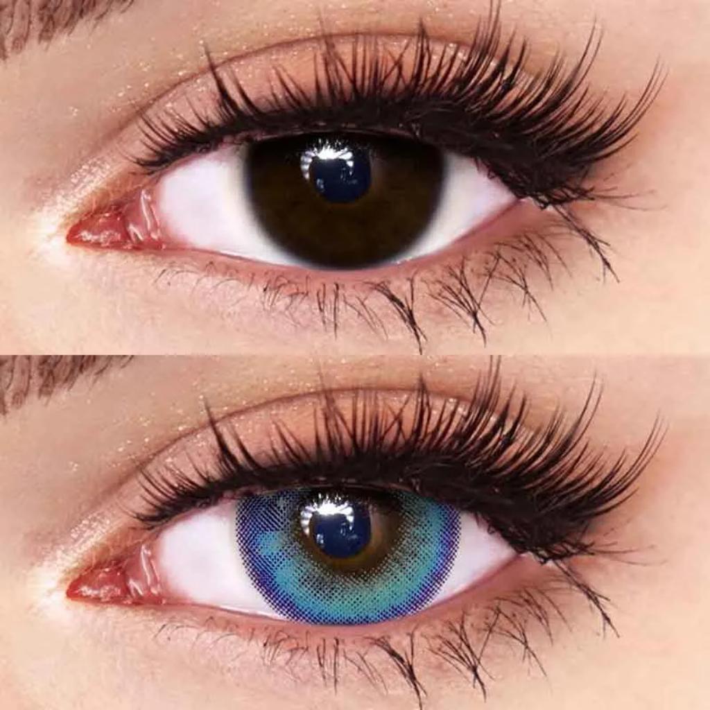 Moody Girl Tears Blue