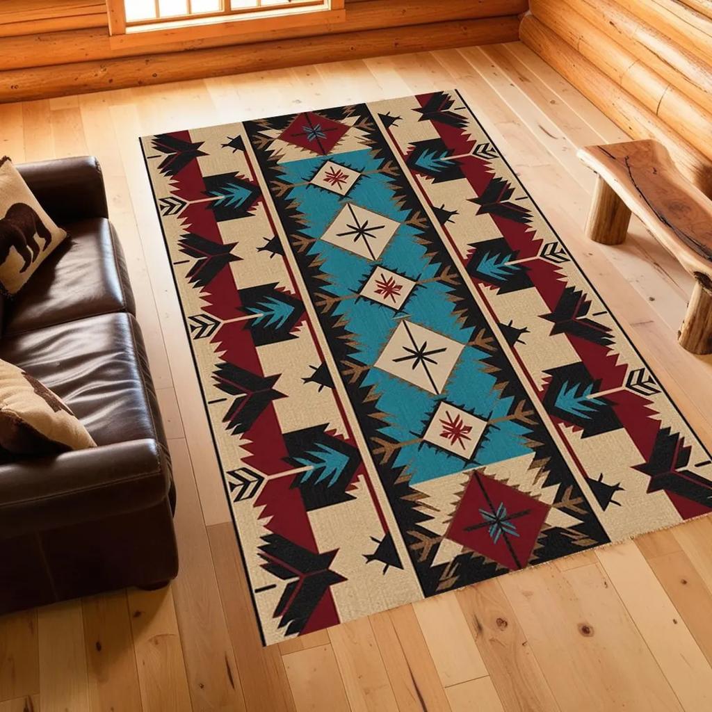 Bohemia Living Room Area Rug Bedroom Sofa Non Slip Carpet Bathroom Floor Mats Kitchen Entrance Doormat Home Decoration