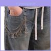 Hip Hop Skull Metal Belt Chain With Cross Rivets For Street Style Fashion Accessory