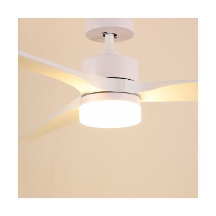 Ventilateur De Plafond - GRUNKEL - 132cm - LED - Télécommande - Minuterie 8h