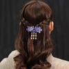 1Pc Fashion Cute Double Butterfly Hair Clips Women Girls Rhinestone Ponytail Hair Clips Crab Clips Bridal Hair Accessories