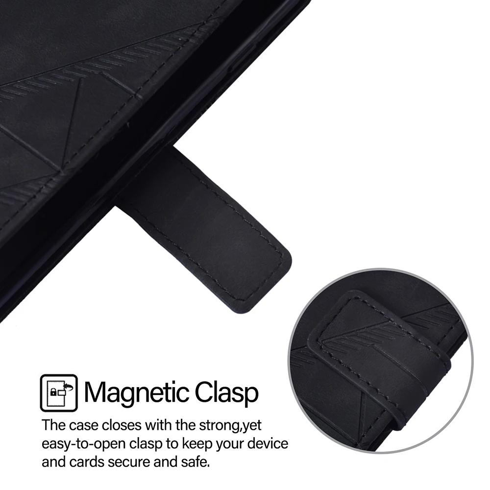 Geometrische Leder-Klappbrieftaschenhülle Für iPhone 16 15 14 13 12 Mini 11 Pro Max XR XS X 10 6 6S 7 8 Plus SE iPod Touch 7 Hülle Tasche