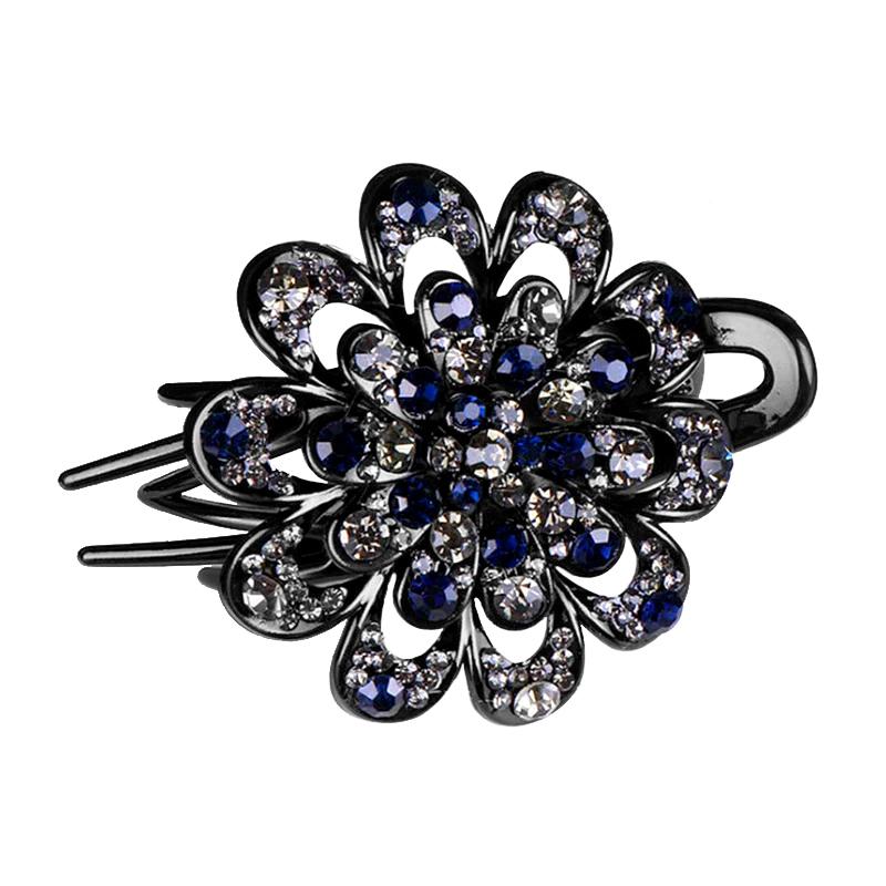 

1 шт. Зажим-уточка Женская заколка Модные стразы Заколки для волос Пластиковый зажим для волос Заколки-крабы серый