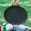ZISIZ Portable Round Camping Grill & Frying Pan