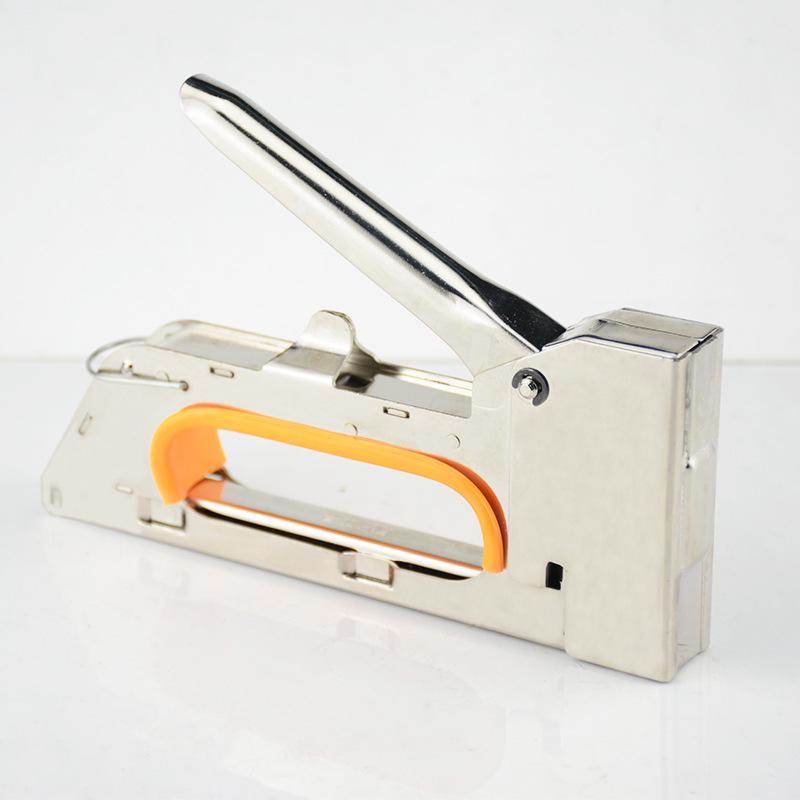 Manual Brad Nailer and Staple Gun with U-Shaped and Hog Ring Staples - Model 1008F