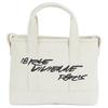 Kenzo X Futura 2000 Collaboration Floral Pattern Design Fabric Tote Bag Unisex Tote Bags Light-Brown FF68SA910F36-03