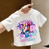 2026 summer Casual Kpop Hunters girls boys T-shirt with Birthday Number Print (1-9) for Children Short-sleeved Shirt