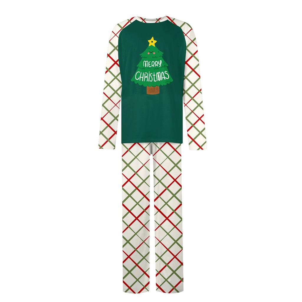 Christmas Parent Child Family Set Home Furnishings Christmas Pajamas Two Piece Set
