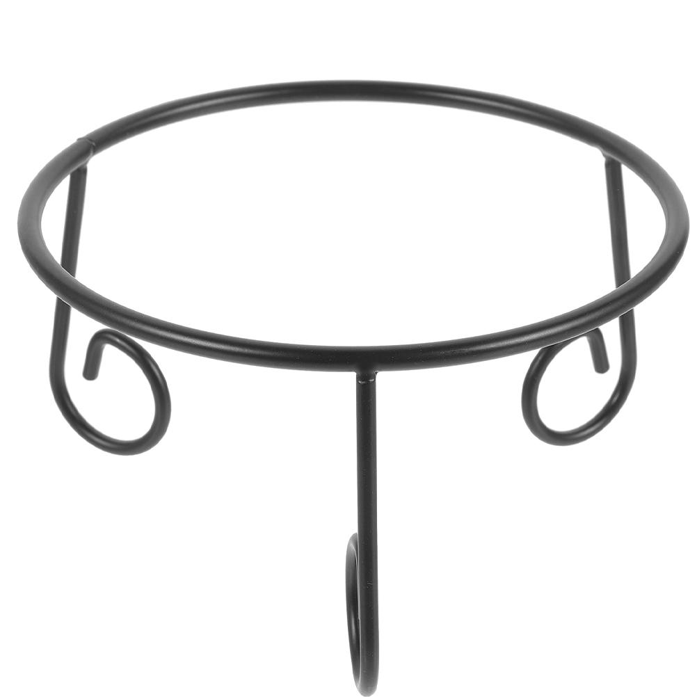 

Хрустальный шар Уличный фонарь Смотрящая подставка Основание Металлический держатель Стойка для показа Сфера Полка для демонстрации Садовый глобус 10.00X10.00X7.50CM чёрный