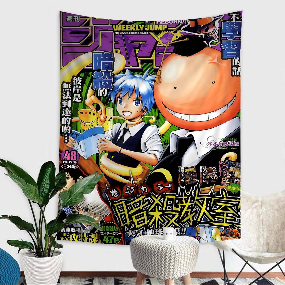Anime Assassination Classroom Cartoon Tapestry Wall Hanging Decoration Household Home Decor