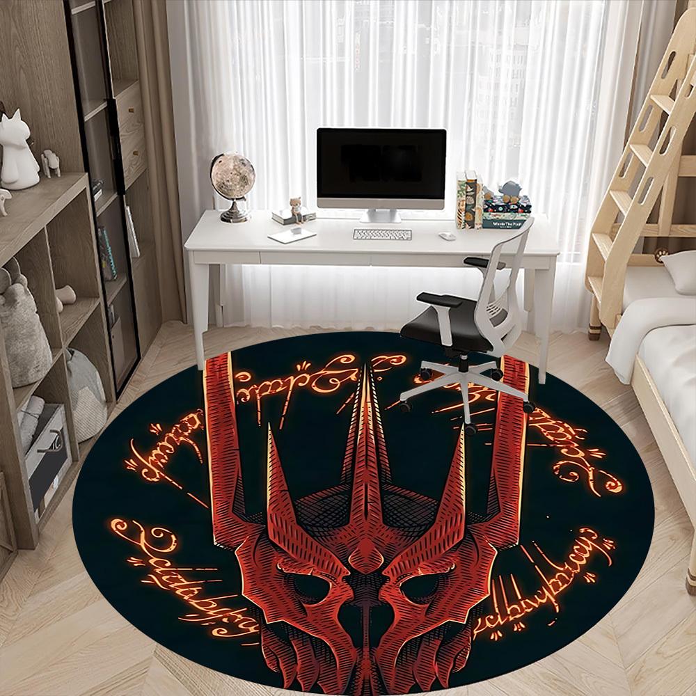 1pc The Lord of the Rings Office Round Area Rug, Under Office Chairs Bedroom Living Room Home Decor A1022181