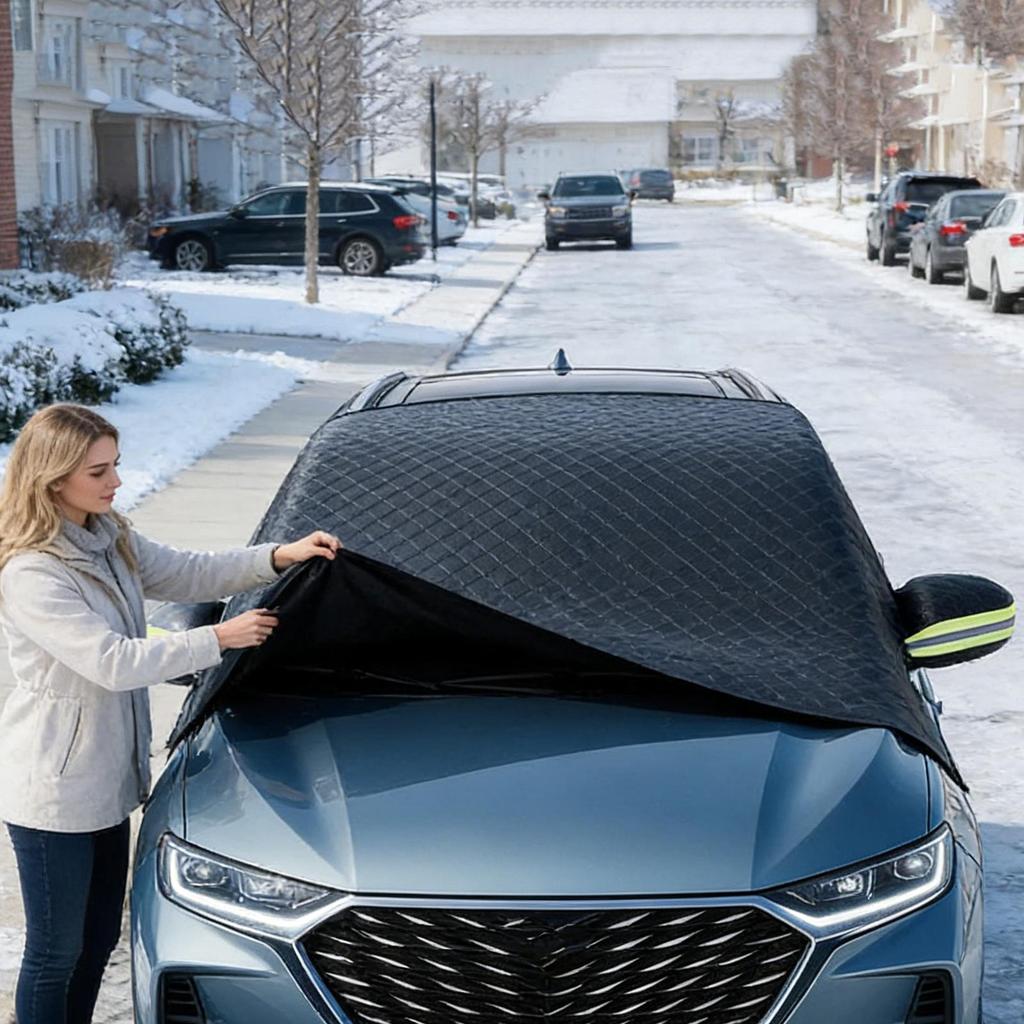 Car Windshield Cover Sunshade  protection cover Heavy Duty Waterproof Protector Weatherproof for Vehicle Sunscreen Water Rain
