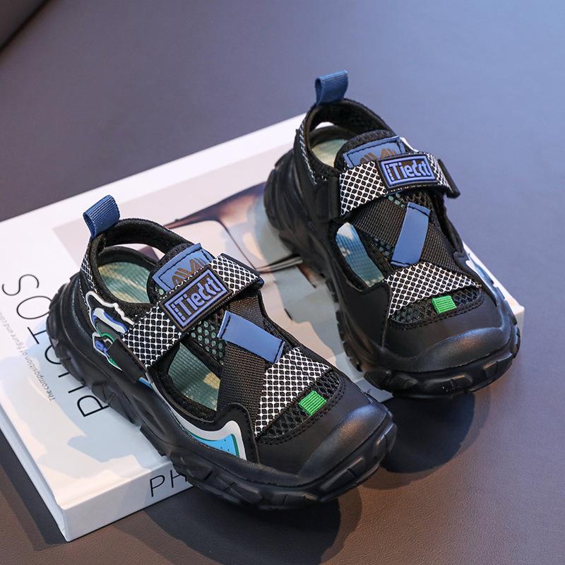 Kids Sports Sandals Thick Soft Sole Children Running Shoes Mesh Breathable 2025 Summer Students Casual Shoes Trendy Comfortable