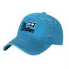 The Catfather Logo Washed Cotton Baseball Cap Classic Black Canvas Adjustable Hat Unisex Women Streetwear Style
