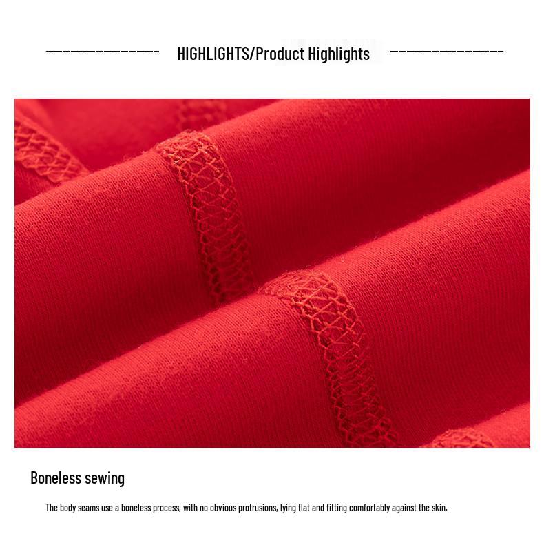 Newborn 100-Day Zhua Zhou Ceremony Big Red Monk Robe Set with Bodysuit for 0-3 Months