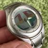 Used Good Condition FOSSIL BIG TIC Fossil Big Chick Watch Rainbow