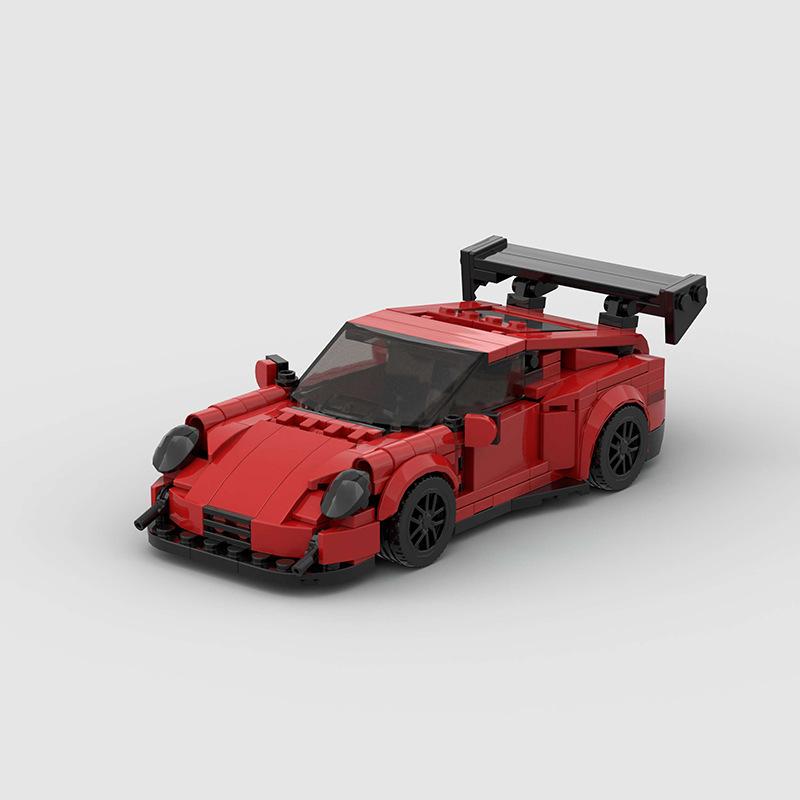 Technical Speed MOC Car City Super Rally Car Building Blocks Bricks Ornament Retro VintageToys For Kids Adults Birthday Gifts