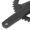 Bicycle Crankset 48T Black Square Taper Aluminum Alloy Bicycle Crankset for Mountain Road Bike Fixed Gear Bicycle