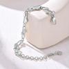 Woman Chain Bracelet For Girls Dainty Stainless Steel Jewelry Heart Links Wristband Mom Girlfriend Valentine's Day Gift