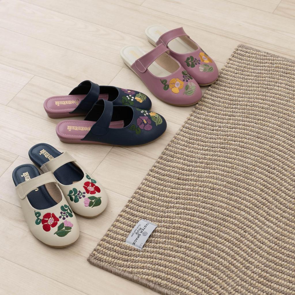 Hokomomora Mantecard Outdoor Size M Floral Stylish and Senko 49079 Sandals, (Approx. 22.5-23cm), Pink, Print, Cute,