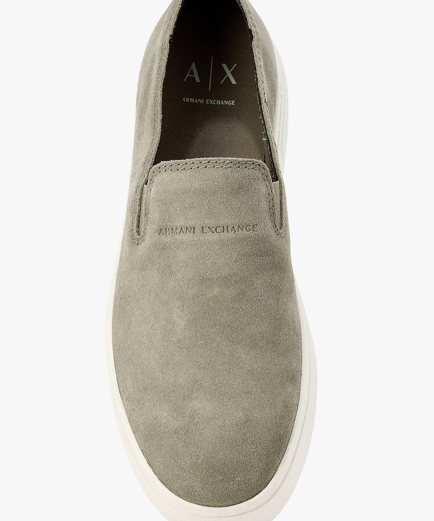 Armani Exchange Men'S Suede Platform Banding Slip-Ons _Olive_A416175008