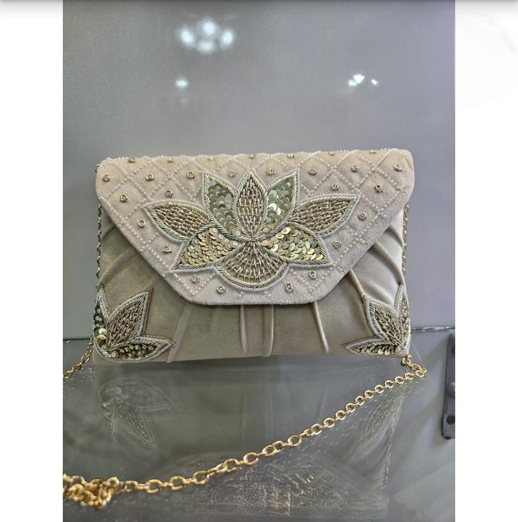 Embroidered Clutch Purse for Women Designer Handbag Partywear Wedding Gift Bag Crossbody Sling Bridesmaid Gift for Her Mom Wife Girlfriend