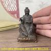 Antique Miscellaneous Vintage Coated Alloy Copper Ware Collection King Of Medicine Sun Siyi Seat Statue Home Desktop Small Ornam