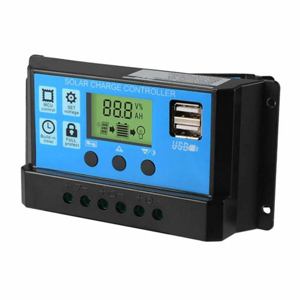 3-Level Load Management Solar Charge Controller Large LCD Display