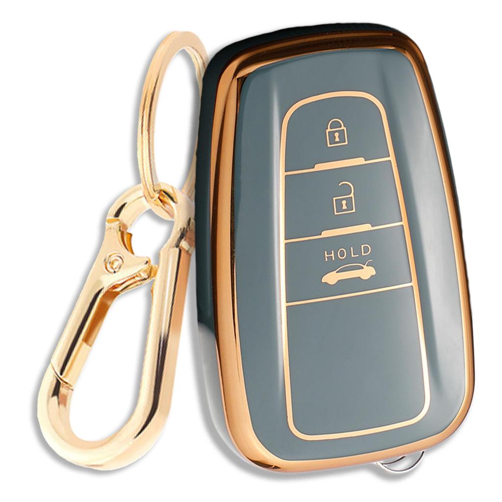Toyota Compatible TPU Key Case Key Cover Smart Key Protective Cover Shockproof Dustproof Lightweight Compatible 86 RAV4 Camry Corolla Crown Land