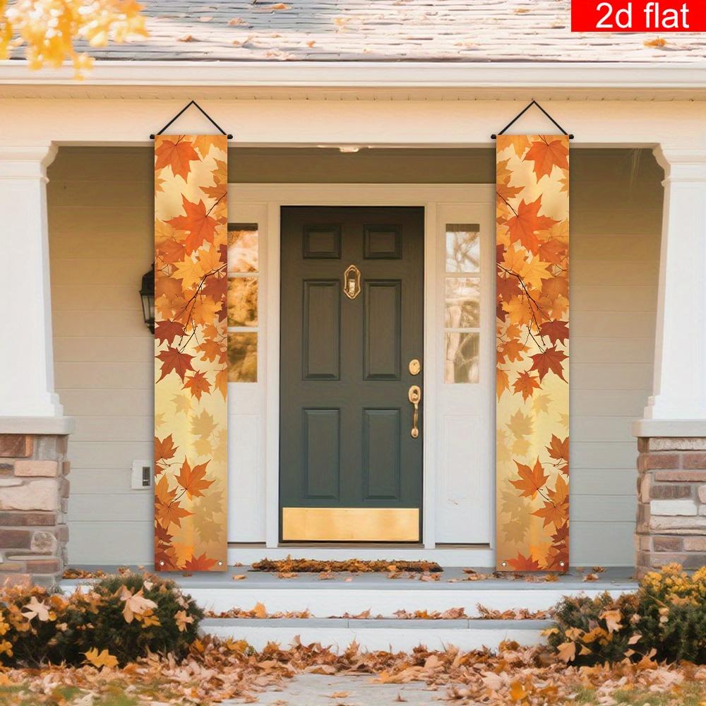 1 Pair Thanksgiving Door Couplet Banner for Porch