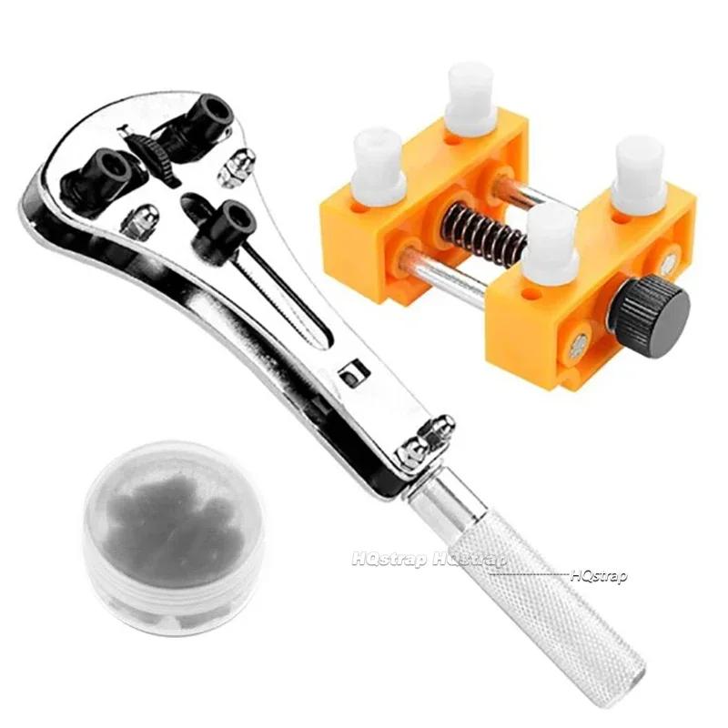 Adjustable Watchmaker Repair Tools Screw Back Remover Wrench Watch Back Case Cover Holder Opener Three Jaw Open Cover Tool