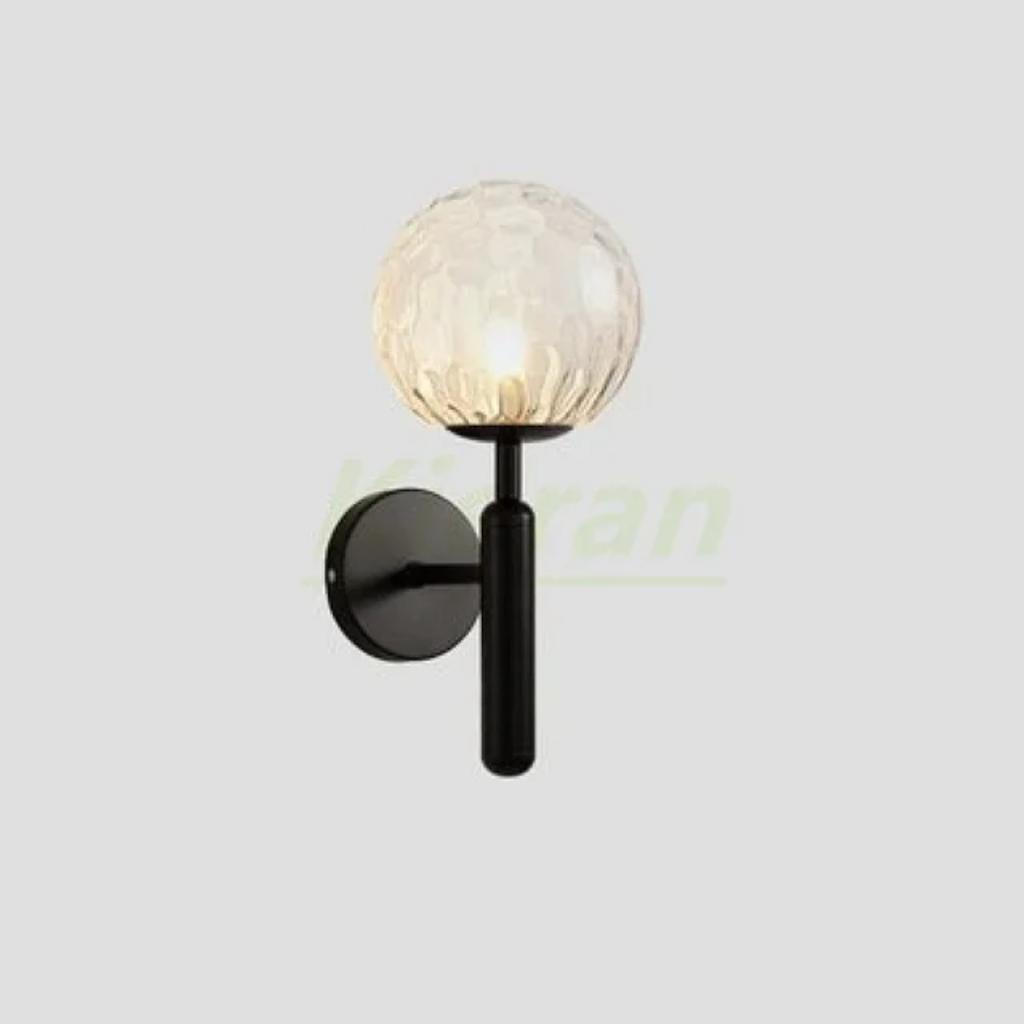 New Elegant, Sleek, and Stylish Modern Nordic Glass Ball LED Wall Lamps - Softly Illuminating Chic Minimalist Bedside Wall Decor