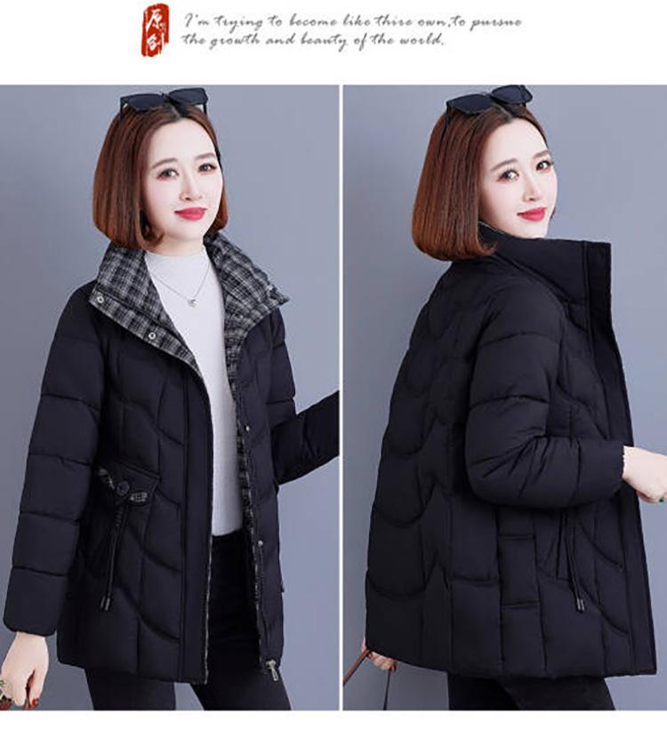 Women’s Short Windproof Thicken Warm Winter Jacket For Mom