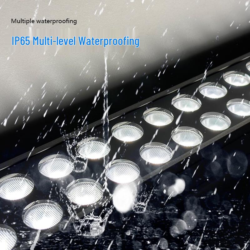 Outdoor Waterproof High-Power 72W LED Linear Wall Washer Light, 6000K