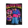 Oliver Tree Doodle Design Wool Blanket  Funny Throw Blankets for Home xcm Quilt