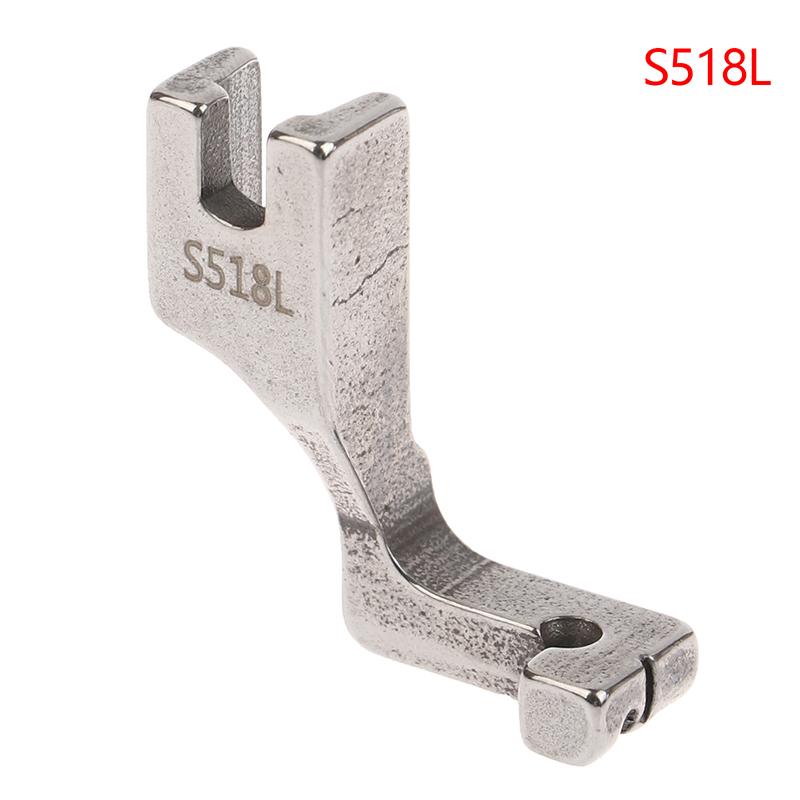 1Pc S518L/T168 Single-Sided Invisible Zipper Presser Foot Unilateral Zipper Feet For Lockstitch Industrial Sewing Machine