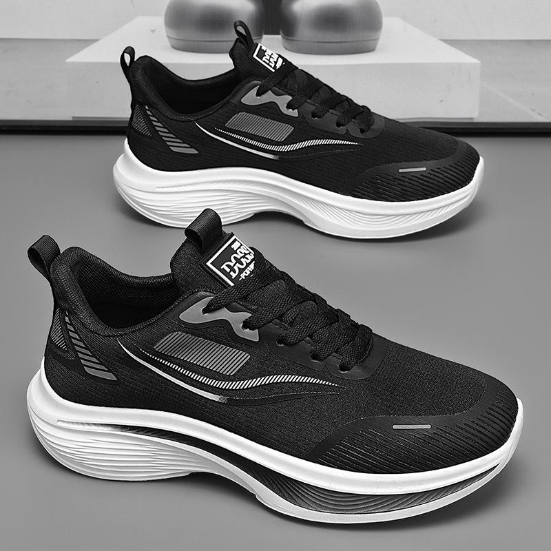 2025 new men's shoes summer breathable mesh lightweight sports running shoes men's shock-absorbing casual couple shoes