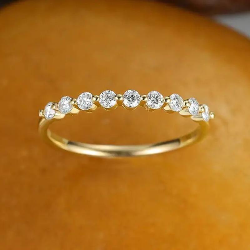 Cubic Zirconia Thin Rings for Women Wedding Engagement Accessories Minimalist Female Rings Statement Jewelry Drop Ship