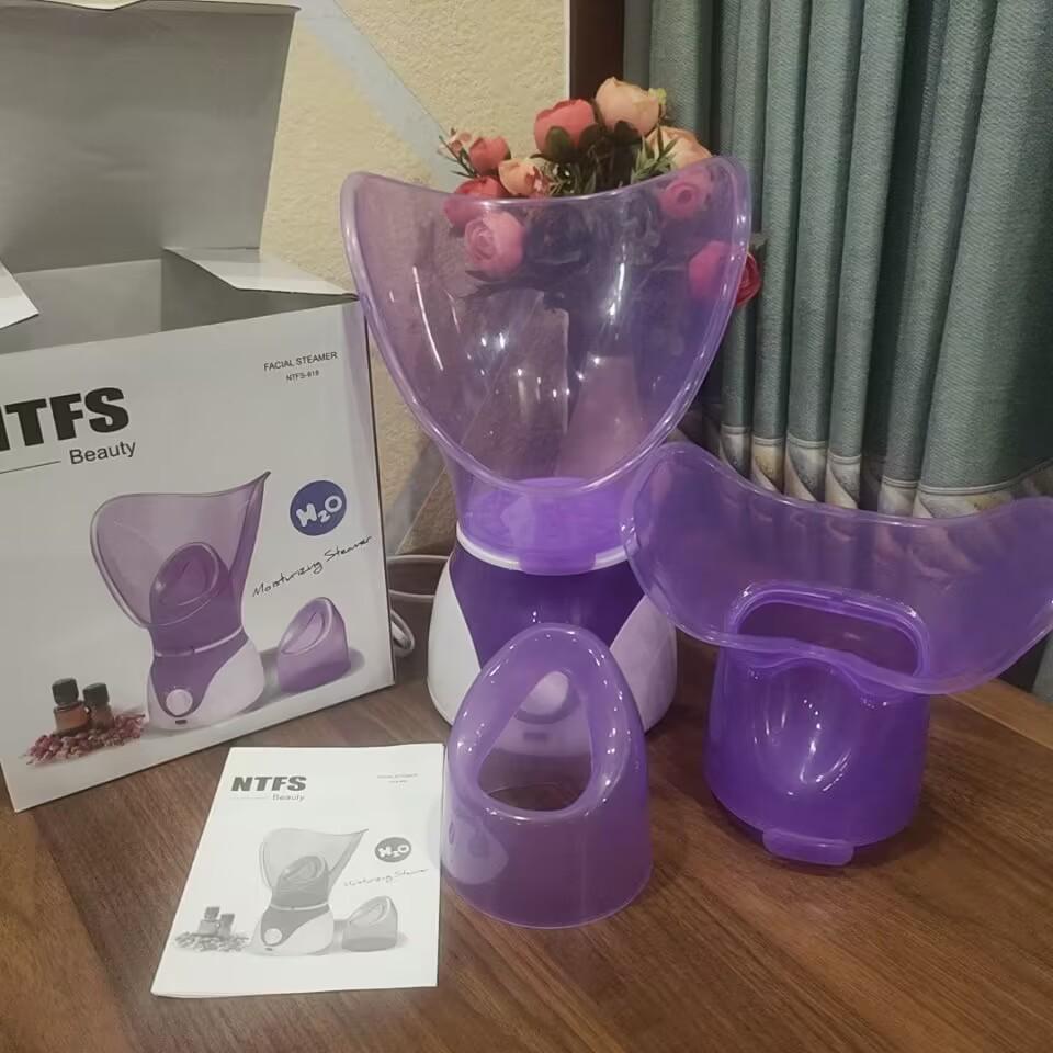 

Двойной паровой аппарат для лица и носа: Увлажняющее устройство с ароматерапией эфирными маслами для домашнего ухода за красотой 21.5×19×25CM