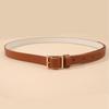 Golden Small Square Buckle, Versatile, High-end, Simple, Trendy, Fashionable, Personalized, and the Thin Waistband Is Also Very