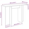 Console Table Smoked Oak 100 x 30 x 75 cm Wood Based Material