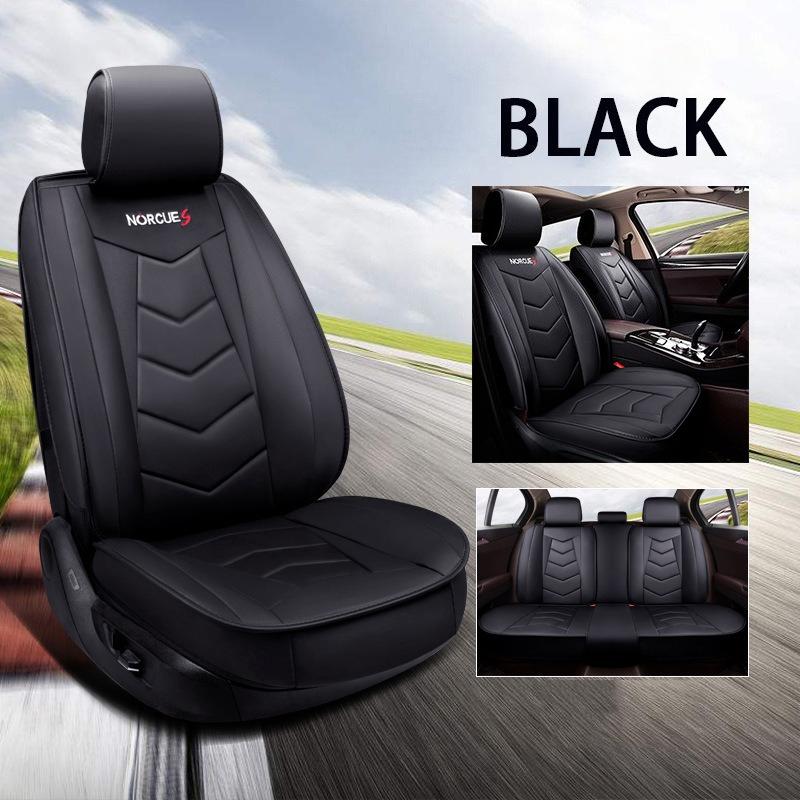 Complete Set of Waterproof Car Seat Covers for 5-Seat Suvs, Including Faux Leather Seat Covers Compatible with All Five-Seat Models