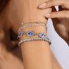 Delicate Evil Eyes Bracelet for Women Girls Y2k Crystal Chain Bracelets Birthday Party Jewelry Gifts