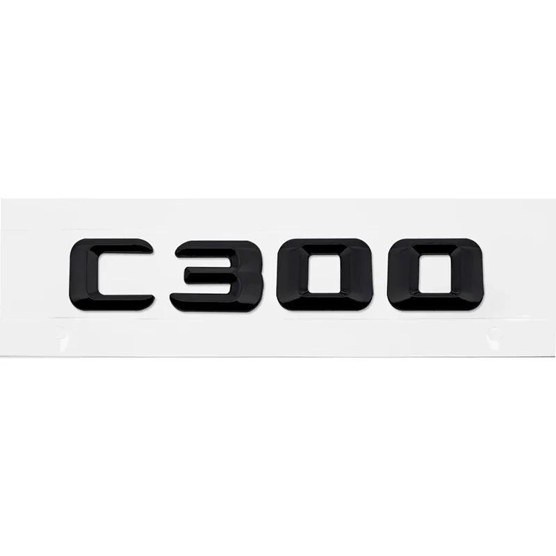 Alloy ABS Car Letter Stickers Rear Trunk Badge for Mercedes Benz C Class C240 C250 C260 C280 C300 C320 C350 C400 C500 Emblem