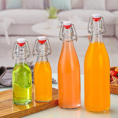 Klare Glas-Infusions- und Getränkeflasche, Mehrere Größenoptionen
