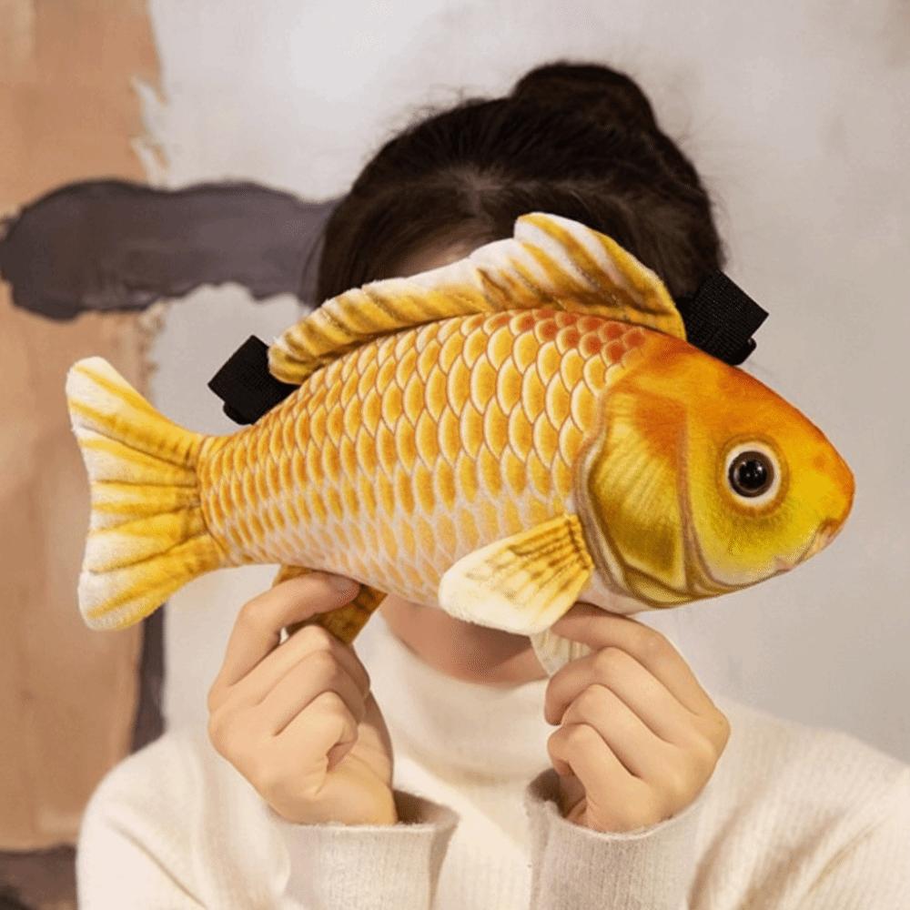 Ocean Animal Simulation Fish Plush Toy Bag Cartoon Fish Plush Crossbody Bag  Kids Toy