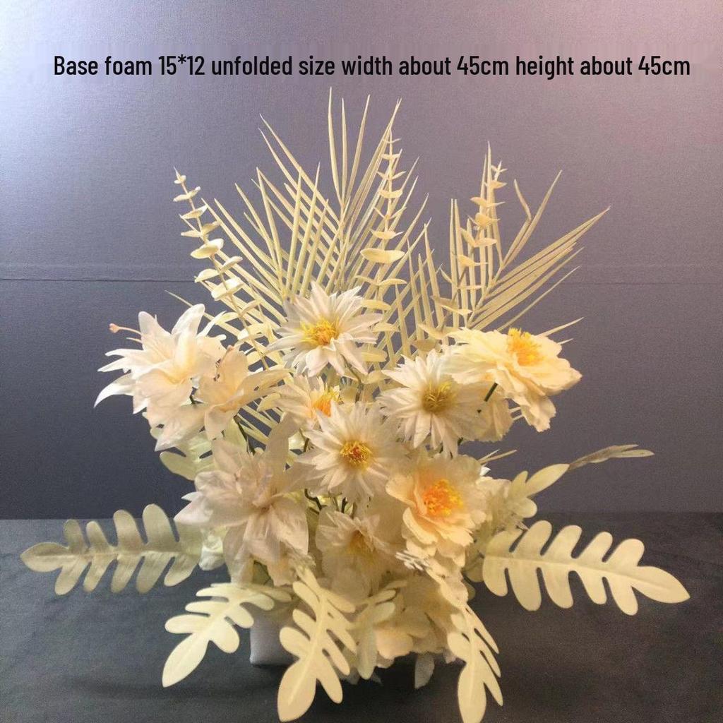 Großes Seidenblumen Hochzeitsgang & T-Bühnen Dekorationsset