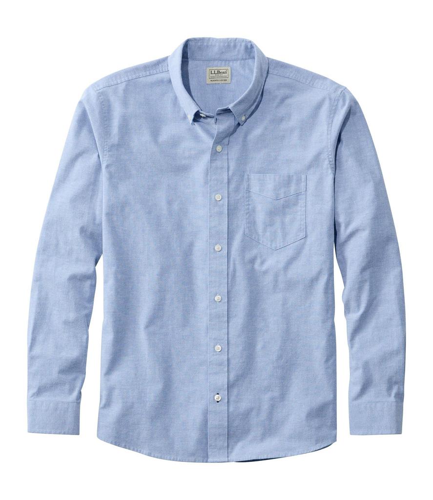 Comfort Stretch Oxford Slightly US Size 1000025396 L.L.Bean Men's Shirt, Fit, Fit, Regular, L, White,